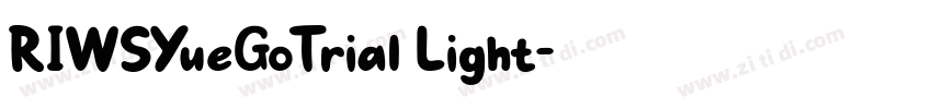 RIWSYueGoTrial Light字体转换